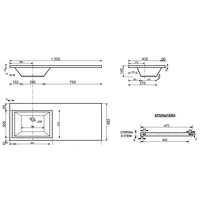 Умывальник Эстет Даллас ФР-00001490 (левый) - Превью изображения №3 — Интернет-магазин Time-Shop