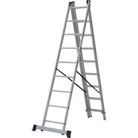 Лестница-стремянка Новая высота NV 123 алюминиевая трёхсекционная 3x9 ступеней - Превью изображения №8 — Интернет-магазин Time-Shop