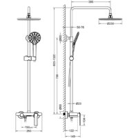 Душевая система  Timo Anni SX-2710/03 (черный) - Превью изображения №2 — Интернет-магазин Time-Shop