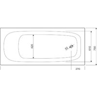 Ванна Cezares Eco 170x75 - Превью изображения №3 — Интернет-магазин Time-Shop
