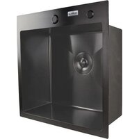 Кухонная мойка MARRBAXX B5050-R Decor (черный/графит) - Превью изображения №4 — Интернет-магазин Time-Shop
