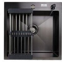 Кухонная мойка MARRBAXX B5050-R Decor (черный/графит) - Превью изображения №2 — Интернет-магазин Time-Shop