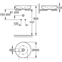 Умывальник Grohe Essence 3960900H с гигиеническим покрытием - Превью изображения №2 — Интернет-магазин Time-Shop