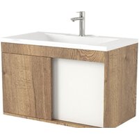 Дабер Тумба под умывальник 014 WeltWasser Deilbach 7517-80 Т14.8W.0.21 (дуб галифакс/белый)