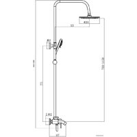 Душевая система  Fmark FM2407 - Превью изображения №2 — Интернет-магазин Time-Shop