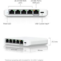 Управляемый коммутатор 2-го уровня Ubiquiti UniFi Switch Flex Mini 2.5G - Превью изображения №5 — Интернет-магазин Time-Shop