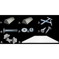 Каркас теплицы КомфортПром 3.5x4м(0.67) 10014104 - Превью изображения №7 — Интернет-магазин Time-Shop