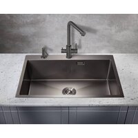 Кухонная мойка Milacio Denia 750 Steel MC.77509 (сталь воронёная) - Превью изображения №3 — Интернет-магазин Time-Shop