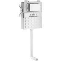 Инсталляция для унитаза Roxen для приставного унитаза Attach с кнопкой смыва 968400 (сатин) - Превью изображения №3 — Интернет-магазин Time-Shop