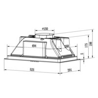 Кухонная вытяжка Krona Ameli Light 600 Inox PB (нержавеющая сталь) - Превью изображения №12 — Интернет-магазин Time-Shop