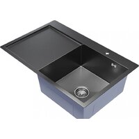 Кухонная мойка Mixline Pro 552923 (черный графит, с сифоном) - Превью изображения №2 — Интернет-магазин Time-Shop