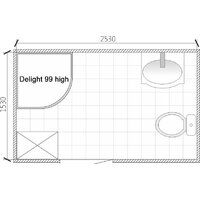Душевая кабина Domani-Spa Delight 99 High DS01D99HWM10 (белый/сатин-матированное стекло) - Превью изображения №5 — Интернет-магазин Time-Shop