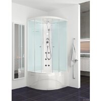 Душевая кабина Domani-Spa Delight 99 High DS01D99HWM10 (белый/сатин-матированное стекло) - Превью изображения №2 — Интернет-магазин Time-Shop