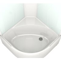 Душевая кабина Domani-Spa Delight 99 High DS01D99HWM10 (белый/сатин-матированное стекло) - Превью изображения №4 — Интернет-магазин Time-Shop