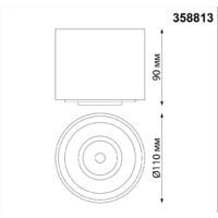 Точечный светильник Novotech Gesso 358813 - Превью изображения №3 — Интернет-магазин Time-Shop