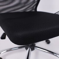 Офисное кресло AksHome Iris Chrome DMS (хром/черный) - Превью изображения №4 — Интернет-магазин Time-Shop