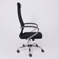 Офисное кресло AksHome Iris Chrome DMS (хром/черный) - Превью изображения №8 — Интернет-магазин Time-Shop