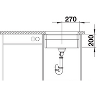 Кухонная мойка Blanco Etagon 500-U (базальт) 525154 - Превью изображения №4 — Интернет-магазин Time-Shop