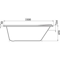 Ванна Santek Ибица 150x100 L (1WH112034) - Превью изображения №2 — Интернет-магазин Time-Shop