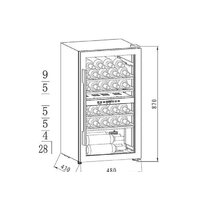 Винный шкаф MAUNFELD MFWC-85D28 - Превью изображения №2 — Интернет-магазин Time-Shop