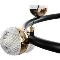 Подвесная люстра BayerLux Рикардо 10385951 (черный/золото) - Превью изображения №8 — Интернет-магазин Time-Shop