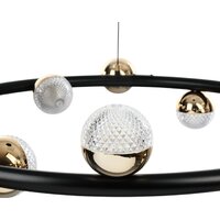 Подвесная люстра BayerLux Рикардо 10385951 (черный/золото) - Превью изображения №7 — Интернет-магазин Time-Shop