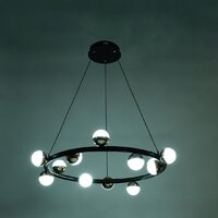 Подвесная люстра BayerLux Рикардо 10385951 (черный/золото) - Превью изображения №4 — Интернет-магазин Time-Shop