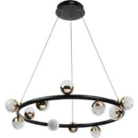 Подвесная люстра BayerLux Рикардо 10385951 (черный/золото) - Превью изображения №5 — Интернет-магазин Time-Shop