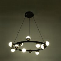 Подвесная люстра BayerLux Рикардо 10385951 (черный/золото) - Превью изображения №2 — Интернет-магазин Time-Shop