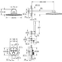 Душевая система  Grohe SmartControl 34709000 - Превью изображения №2 — Интернет-магазин Time-Shop