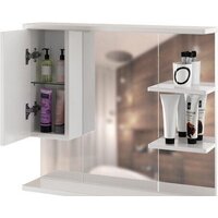  Mixline Шкаф с зеркалом Этьен 80 L 540870 (с подсветкой) - Превью изображения №2 — Интернет-магазин Time-Shop