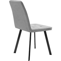 Стул Трия Рони (черный муар/микровелюр Brendy Grey) - Превью изображения №3 — Интернет-магазин Time-Shop