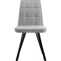 Стул Трия Рони (черный муар/микровелюр Brendy Grey) - Превью изображения №2 — Интернет-магазин Time-Shop