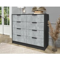 Комод Интерлиния Концепт КТ-К117 (бетон/антрацит) - Превью изображения №3 — Интернет-магазин Time-Shop