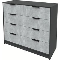 Комод Интерлиния Концепт КТ-К117 (бетон/антрацит) - Превью изображения №2 — Интернет-магазин Time-Shop