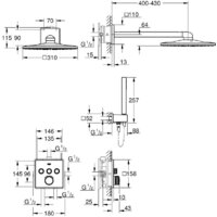 Душевая система  Grohe Grohtherm SmartControl 34706000 - Превью изображения №6 — Интернет-магазин Time-Shop