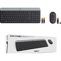 Офисный набор Logitech MK470 Slim Wireless Combo 920-009204 (графитовый) - Превью изображения №2 — Интернет-магазин Time-Shop