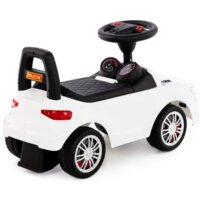 Каталка Полесье SuperCar №6 со звуковым сигналом 84606 (белый) - Превью изображения №4 — Интернет-магазин Time-Shop