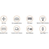 Клавиатура Keychron K3 V2 RGB K3-E1-RU (Keychron Low Profile Optical Red) - Превью изображения №11 — Интернет-магазин Time-Shop