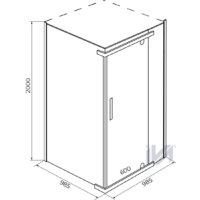 Душевой уголок IVA E1SC100C - Превью изображения №3 — Интернет-магазин Time-Shop