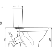 Унитаз напольный Santeri Форвард [1.P205.2.S00.00B.F] - Превью изображения №3 — Интернет-магазин Time-Shop