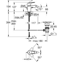 Смеситель Grohe Bauloop 23338001 - Превью изображения №4 — Интернет-магазин Time-Shop