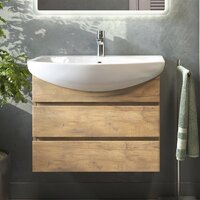  Vigo Тумба под умывальник Wing 600-0-2 Балтика навесная (дуб золотой) - Превью изображения №3 — Интернет-магазин Time-Shop