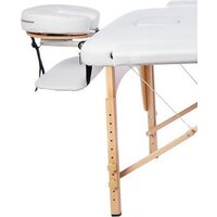 Массажный стол Atlas Sport 70 см складной 3-с деревянный (белый) - Превью изображения №5 — Интернет-магазин Time-Shop