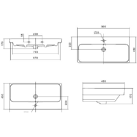 Умывальник Santek Адриана-90 1.WH50.1.629 - Превью изображения №4 — Интернет-магазин Time-Shop