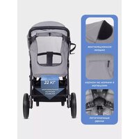 Коляска прогулочная «книга» MOWbaby Trail 2025 MB090 (бежевый) - Превью изображения №14 — Интернет-магазин Time-Shop