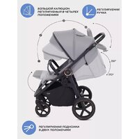 Коляска прогулочная «книга» MOWbaby Trail 2025 MB090 (бежевый) - Превью изображения №12 — Интернет-магазин Time-Shop