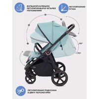 Коляска прогулочная «книга» MOWbaby Trail 2025 MB090 (бежевый) - Превью изображения №11 — Интернет-магазин Time-Shop