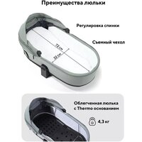 Универсальная коляска Rant Flex Therm RA112 (2 в 1, forest green) - Превью изображения №6 — Интернет-магазин Time-Shop