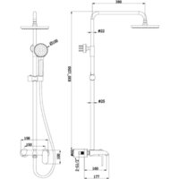 Душевая система  Bravat Pure F6335369CP-A-RUS - Превью изображения №2 — Интернет-магазин Time-Shop